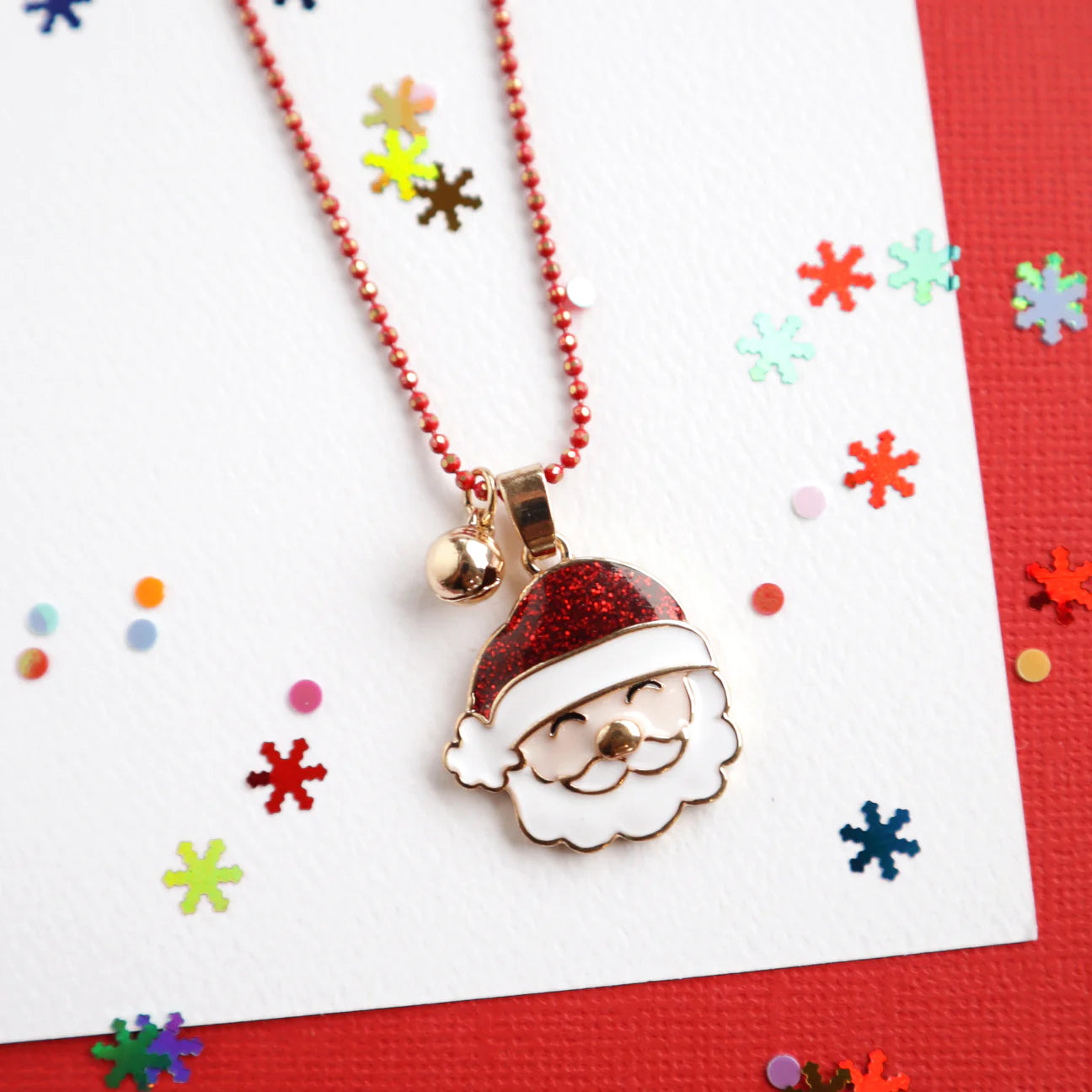 FESTIVE MON COCO - SANTA NECKLACE