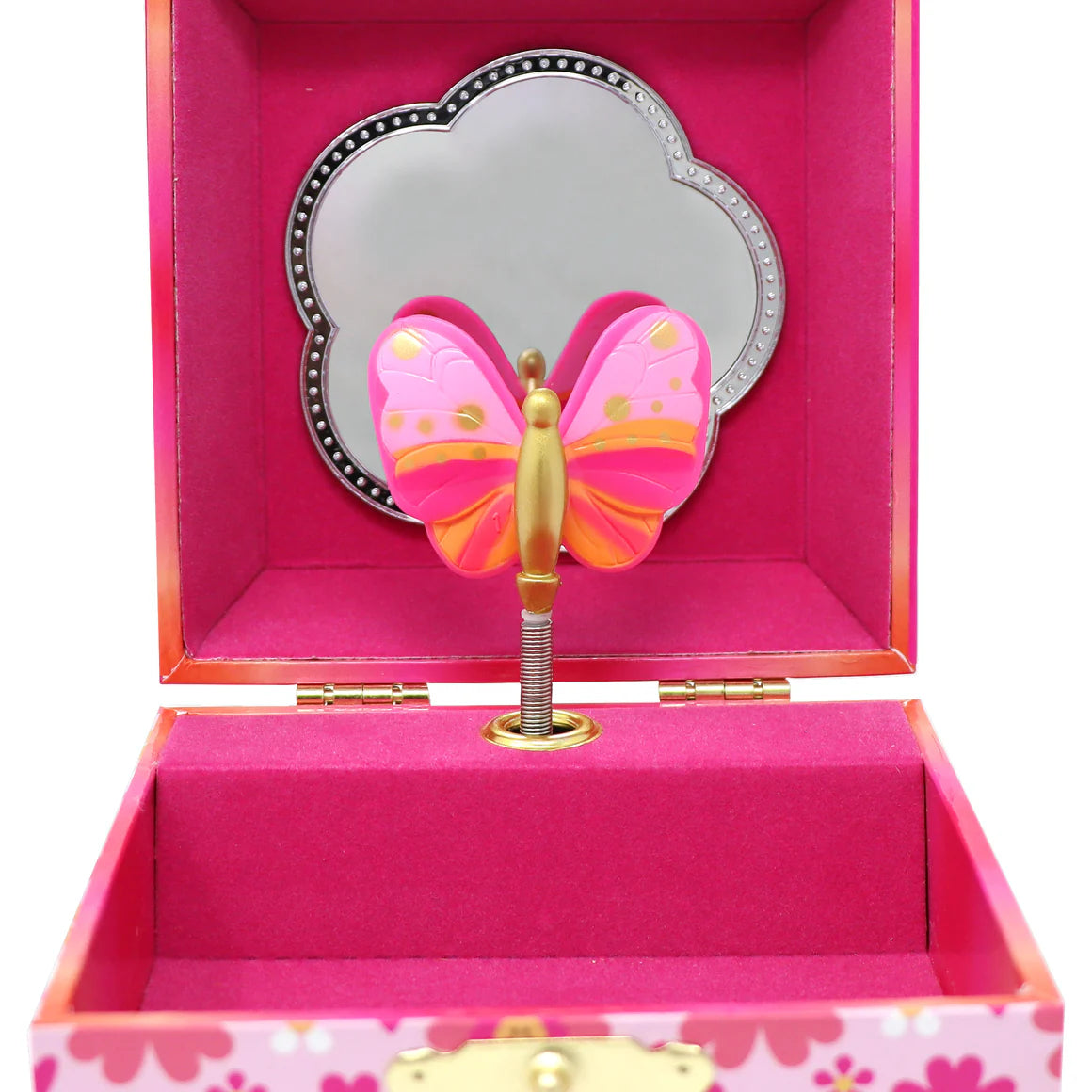 PINK POPPY - MUSICAL JEWELLERY BOX - SMALL BUTTERFLY