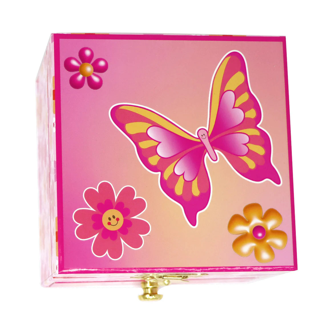 PINK POPPY - MUSICAL JEWELLERY BOX - SMALL BUTTERFLY