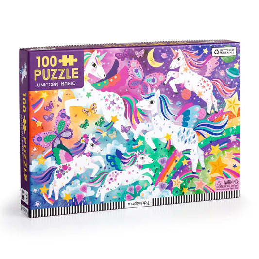 MUDPUPPY 100 PIECE PUZZLE - UNICORN MAGIC