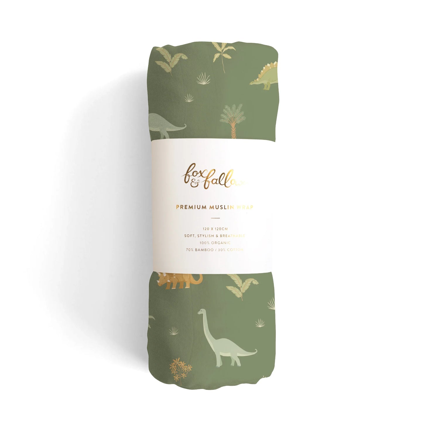 FOX & FALLOW PREMIUM MUSLIN WRAP -DINOS