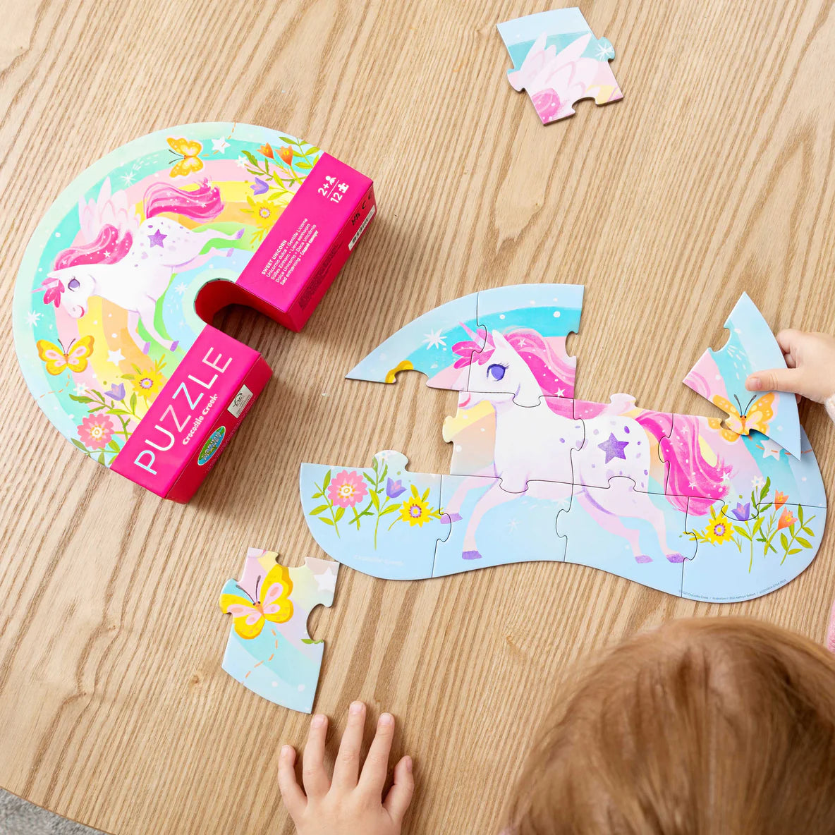 CROCODILE CREEK PUZZLE - SWEET UNICORN - 12 PIECE