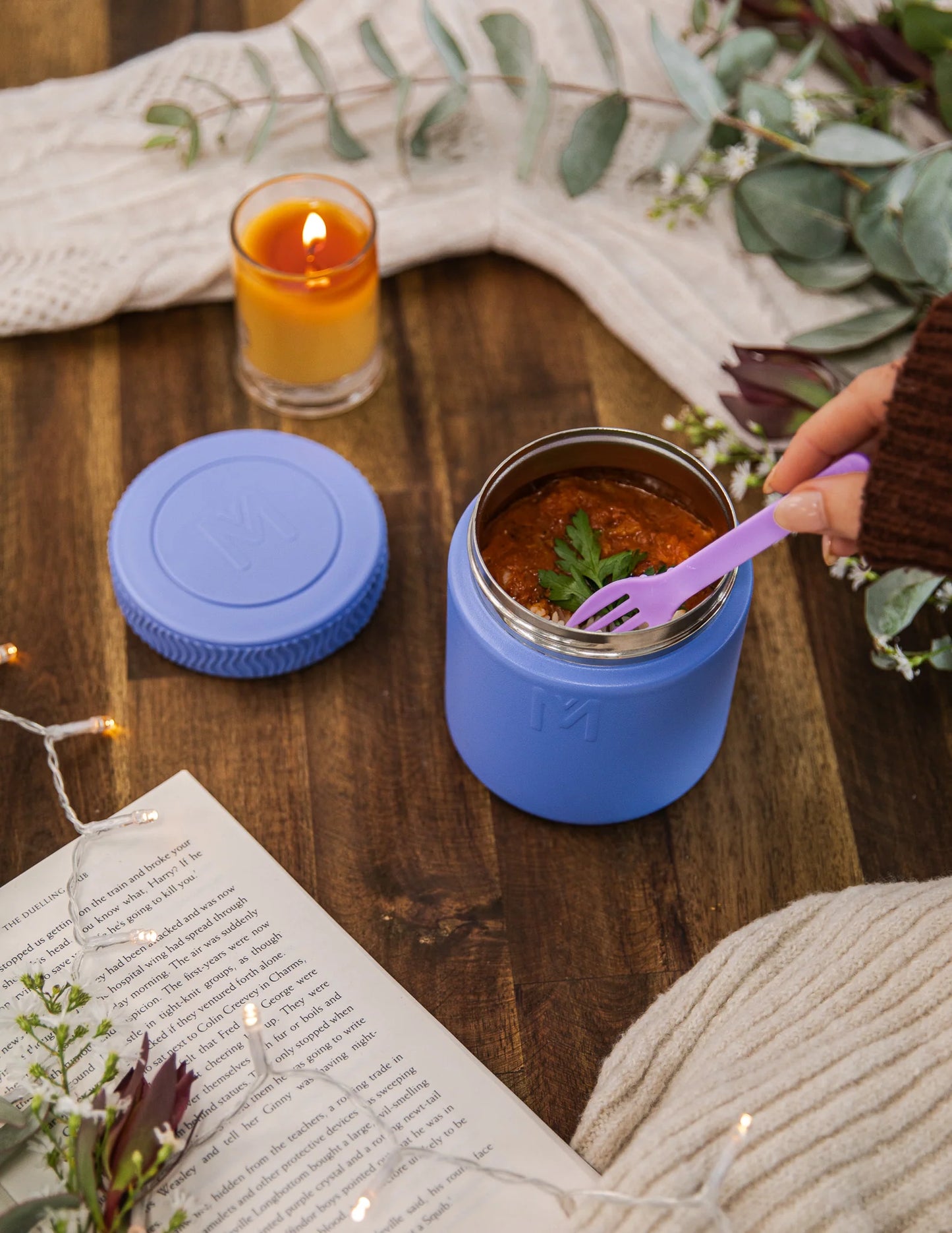 MONTIICO INSULATED FOOD JAR 400ML - BLUE