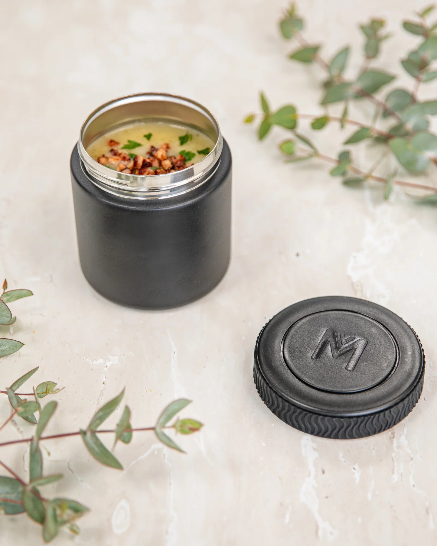 MONTIICO INSULATED FOOD JAR 400ML - BLACK