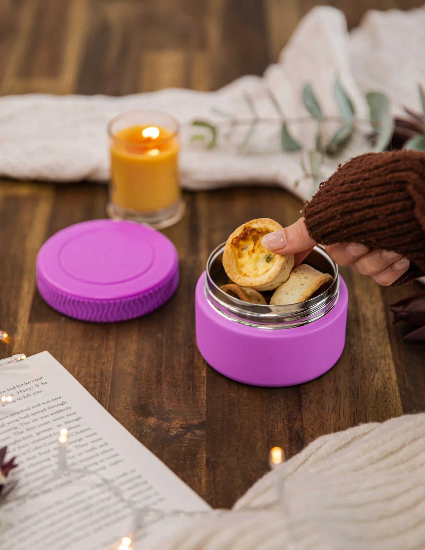 MONTIICO INSULATED FOOD JAR 200ML - FUSCHIA