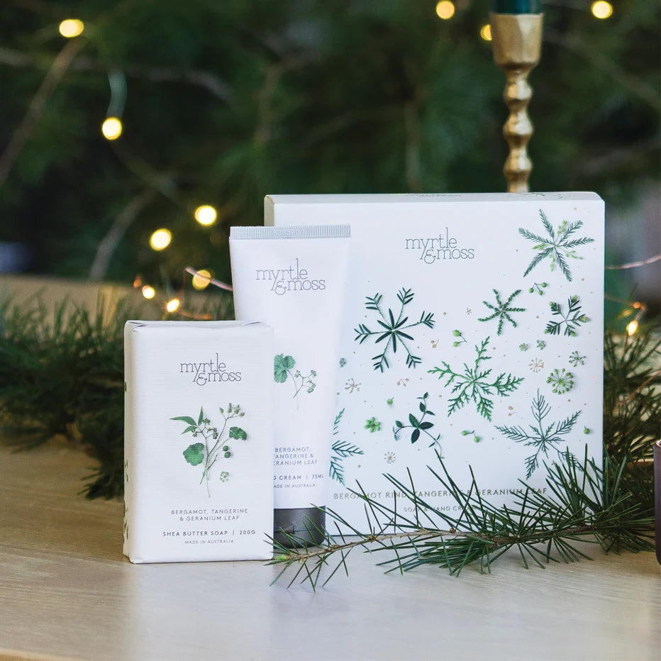 MYRTLE & MOSS CHRISTMAS DUO - BERGAMOT TANGERINE & GERANIUM