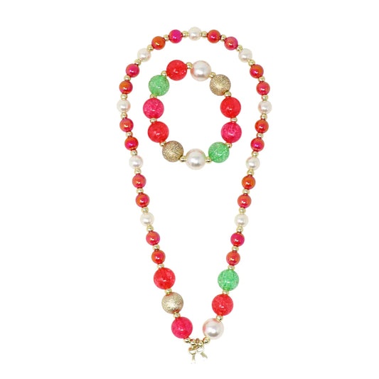 PINK POPPY - BRILLIANT AND BRIGHT BOW PENDANT
