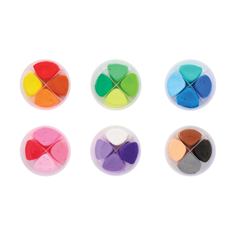 OOLY CREATIBLES - AIR DRY CLAY KIT - DELUXE 24 COLOURS CLAY KIT