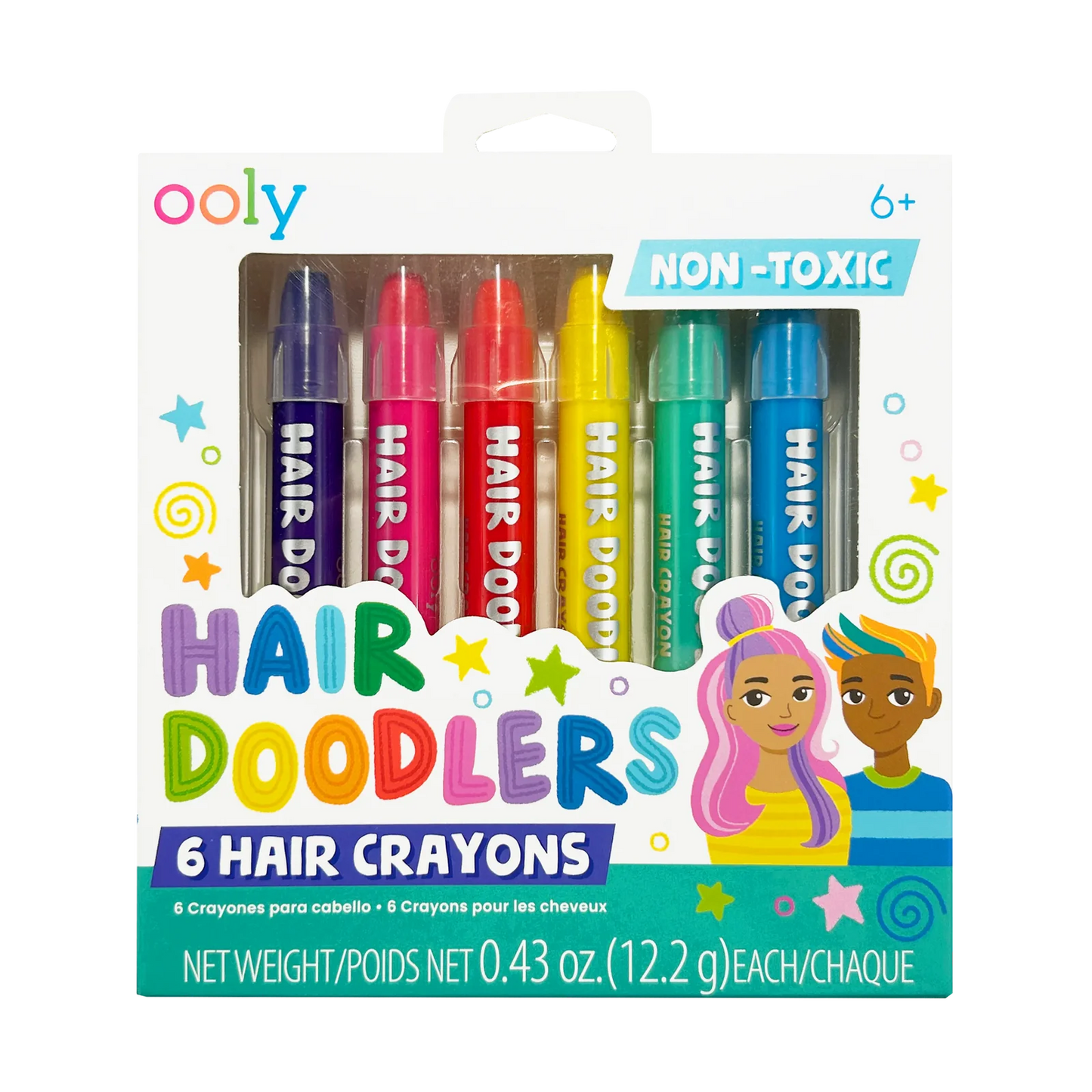 OOLY NON-TOXIC HAIR DOODLERS