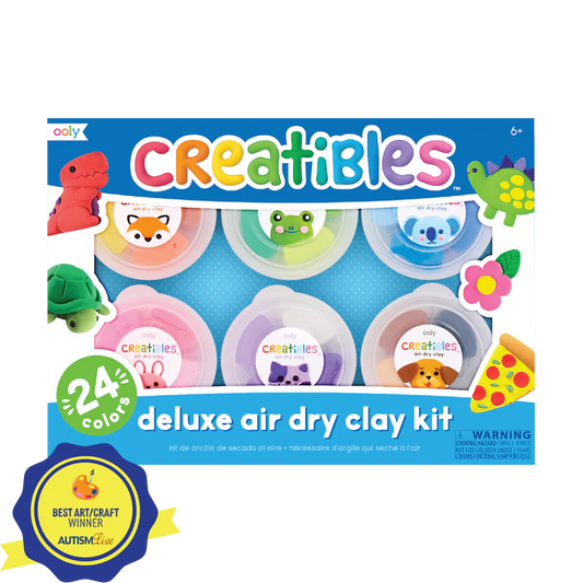 OOLY CREATIBLES - AIR DRY CLAY KIT - DELUXE 24 COLOURS CLAY KIT