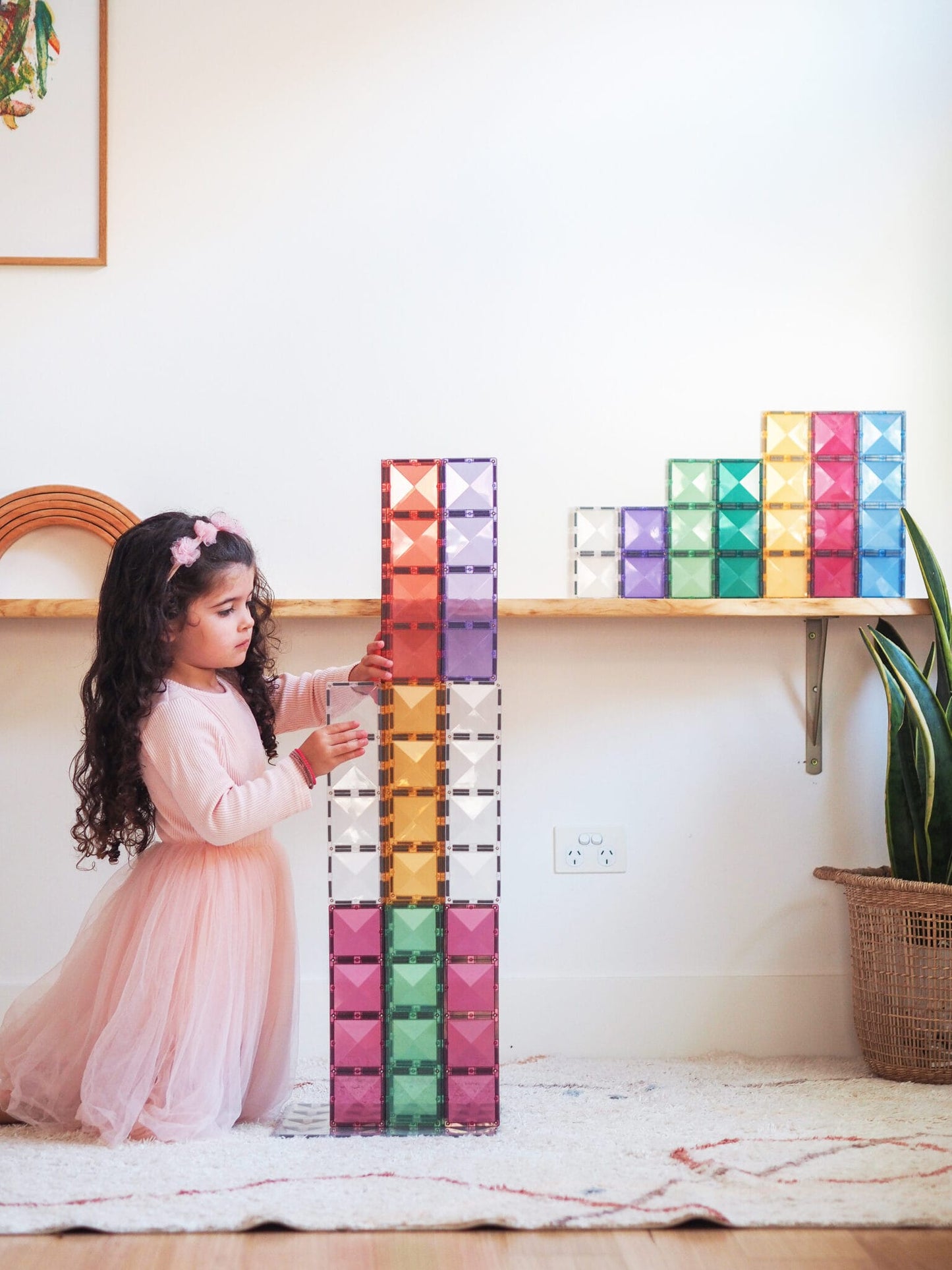 CONNETIX TILES - PASTEL RECTANGLE PACK (24 pieces)