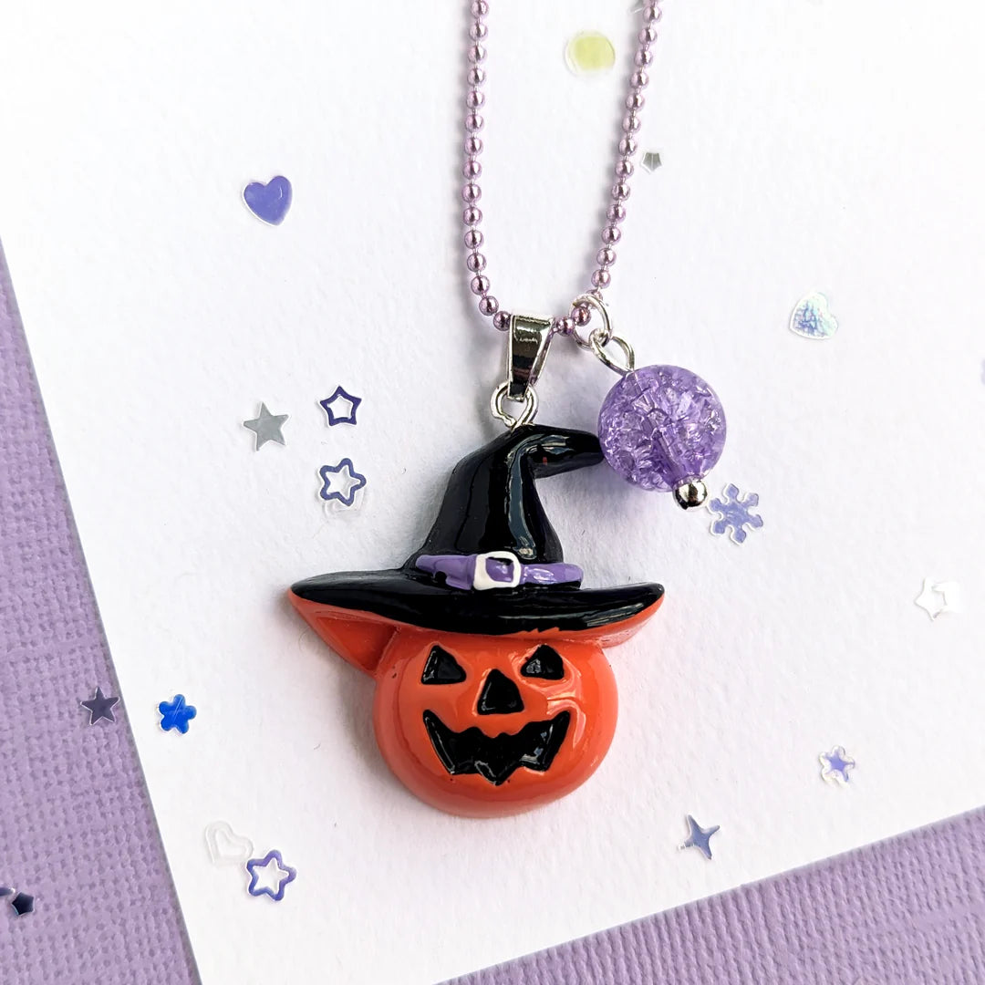 MON COCO - SPOOKY BOO PUMPKIN NECKLACE
