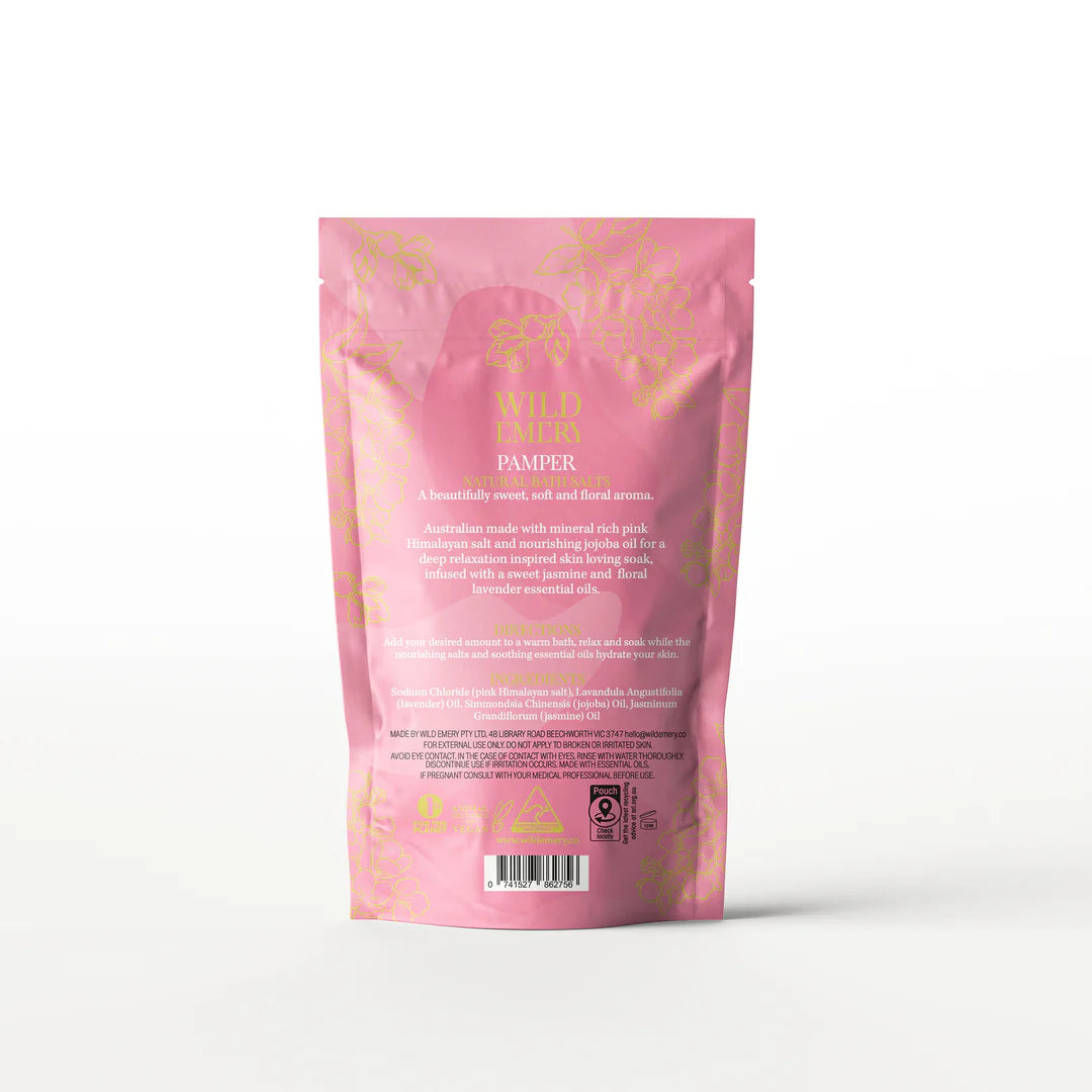 WILD EMERY NATURAL BATH SALTS - PAMPER