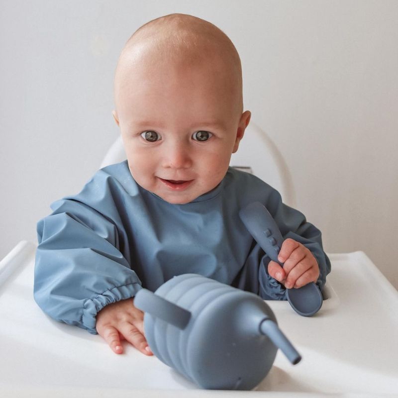 ALL 4 ELLA - LONG SLEEVE BIB - BLUE