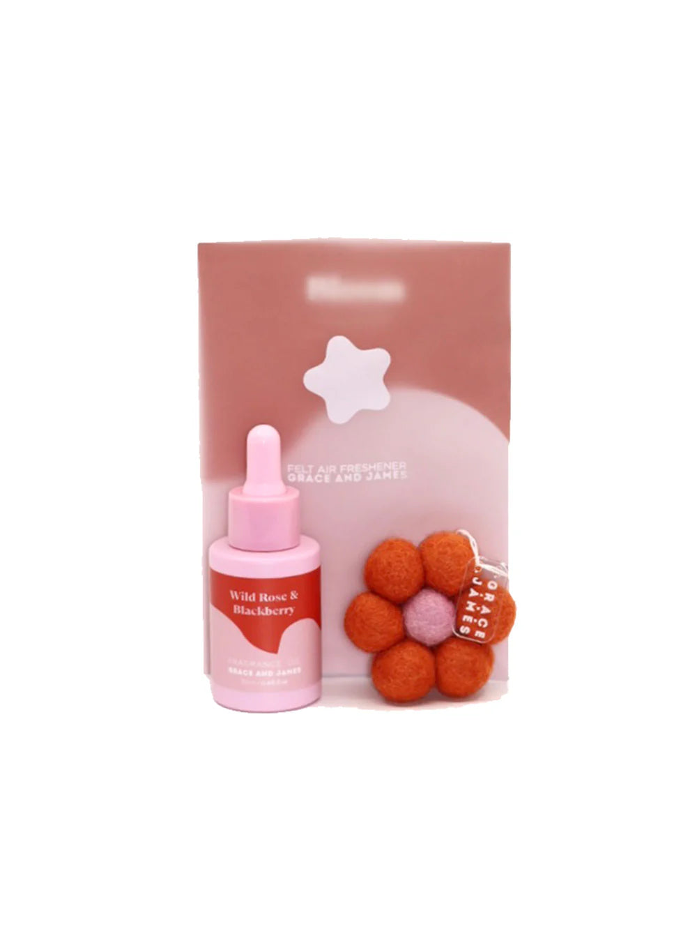 GRACE AND JAMES FELT AIR DIFFUSER - WILD ROSE & BLACKBERRY