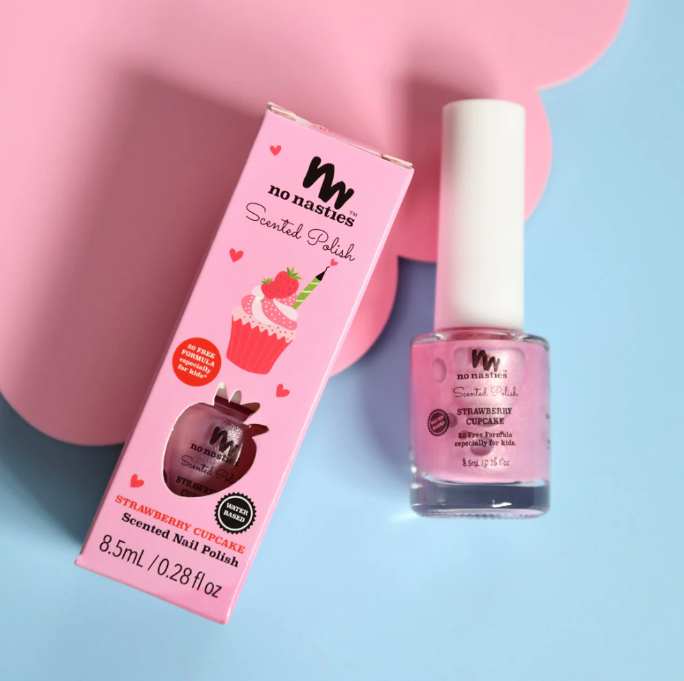 NO NASTIES - SCENTED NAIL POLISH - STRAWBERRY CUPCAKE