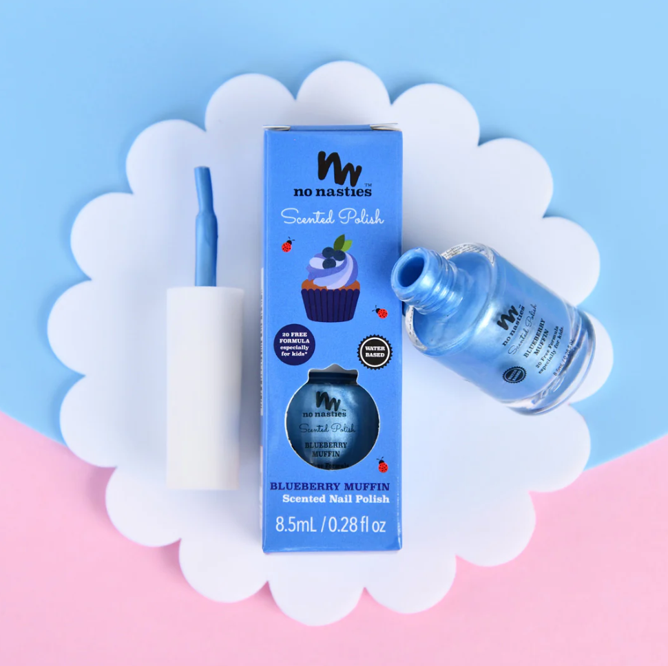NO NASTIES - SCENTED NAIL POLISH - BLUEBERRY MUFFIN