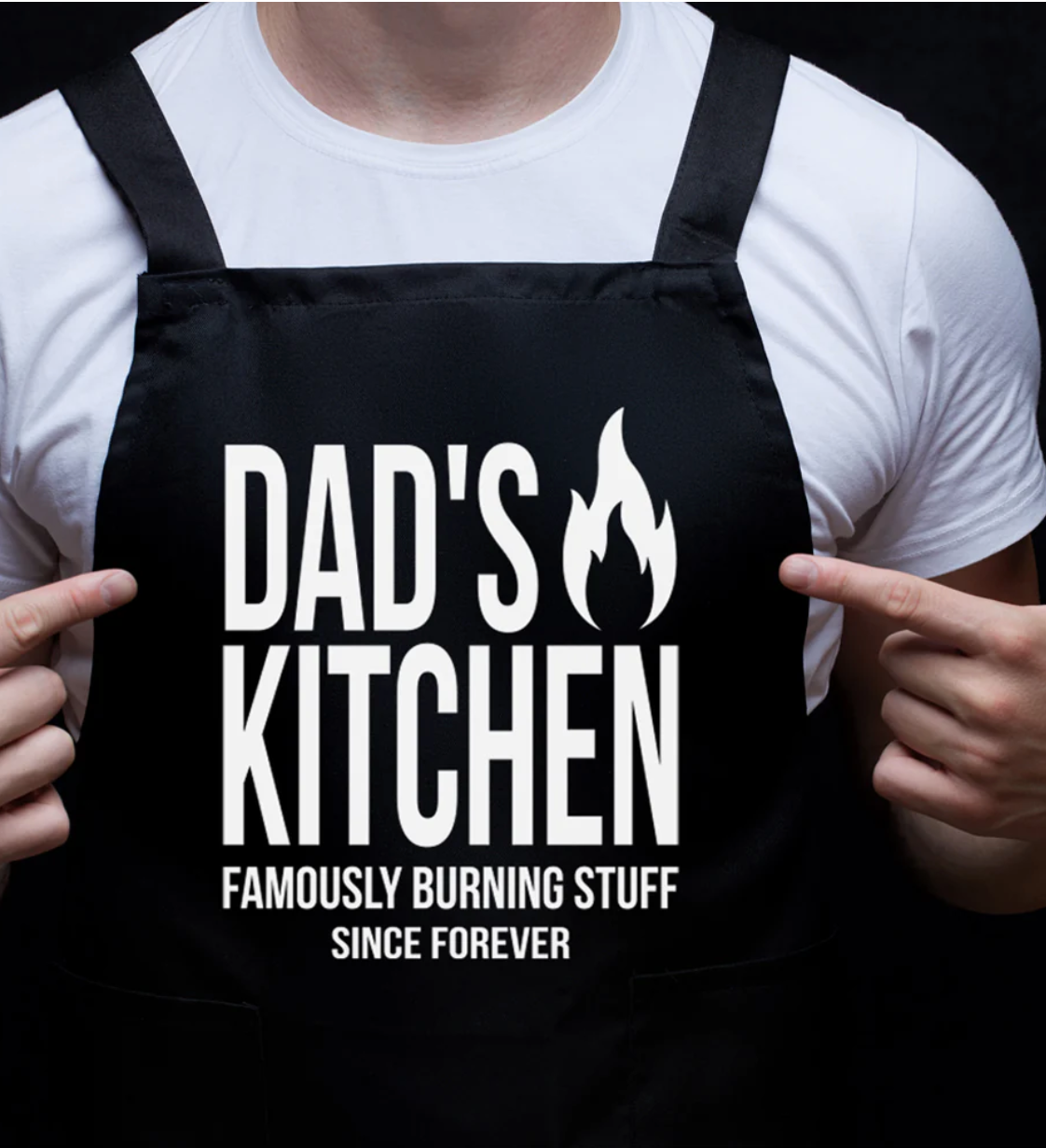 ANNABEL TRENDS SCREEN PRINT APRON - DAD'S KITCHEN