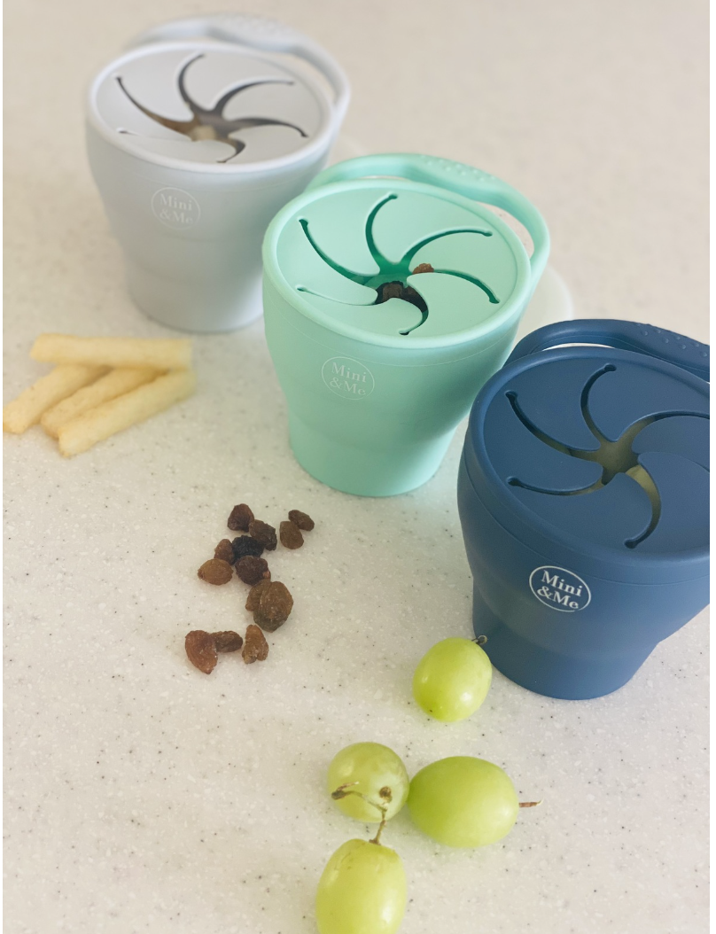 MINI & ME SILICONE SNACK CUP - BLUEBERRY