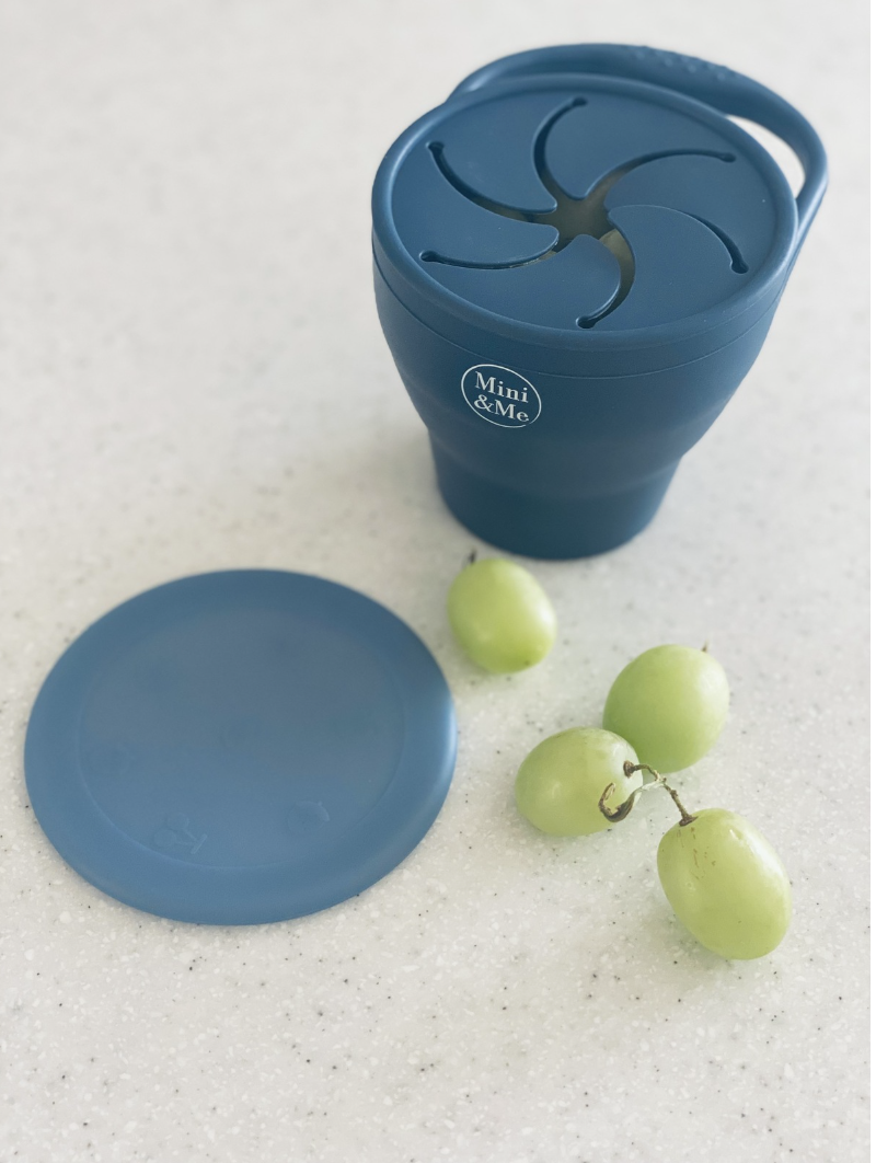 MINI & ME SILICONE SNACK CUP - BLUEBERRY