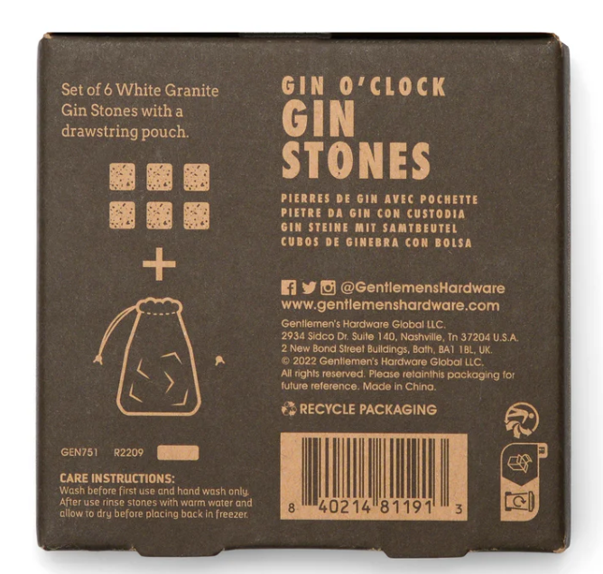 GENTLEMEN'S HARDWARE - GIN STONES
