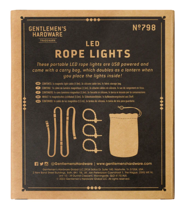 GENTLEMEN'S HARDWARE - LED ROPE LIGHTS