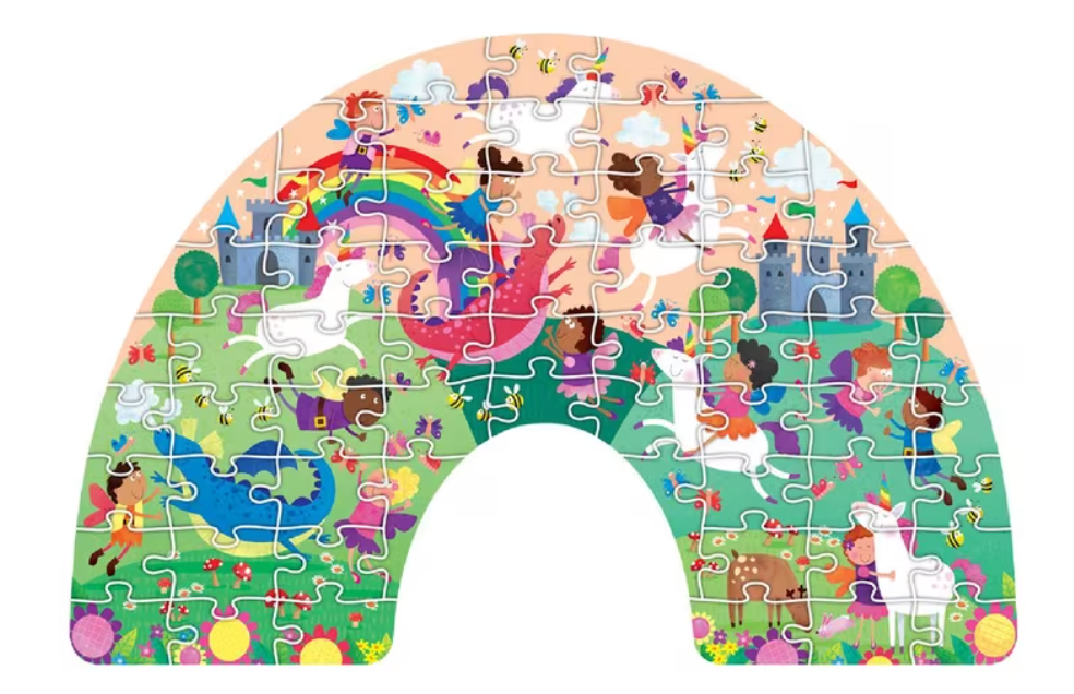 LEARNING CAN BE FUN - 60 PIECE SHAPED PUZZLE - FAIRYLAND