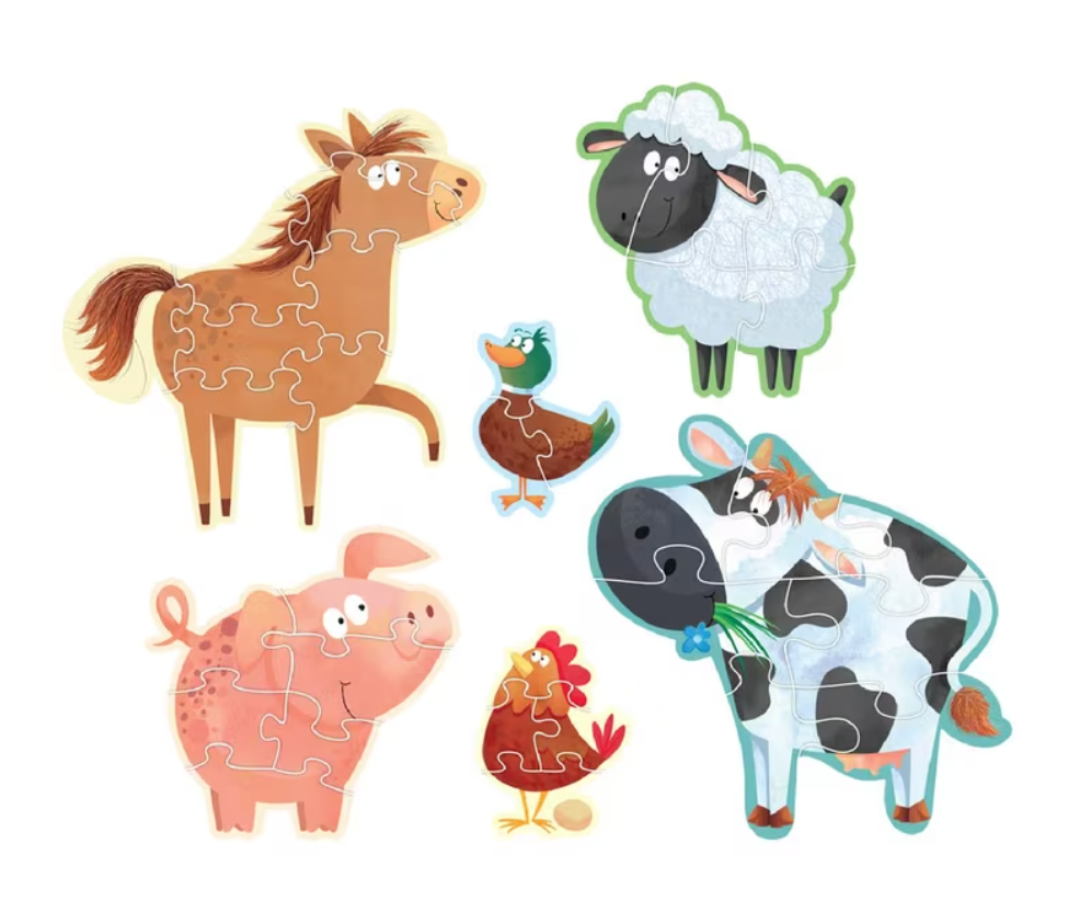 LEARNING CAN BE FUN - MY FIRST PUZZLES - ON THE FARM