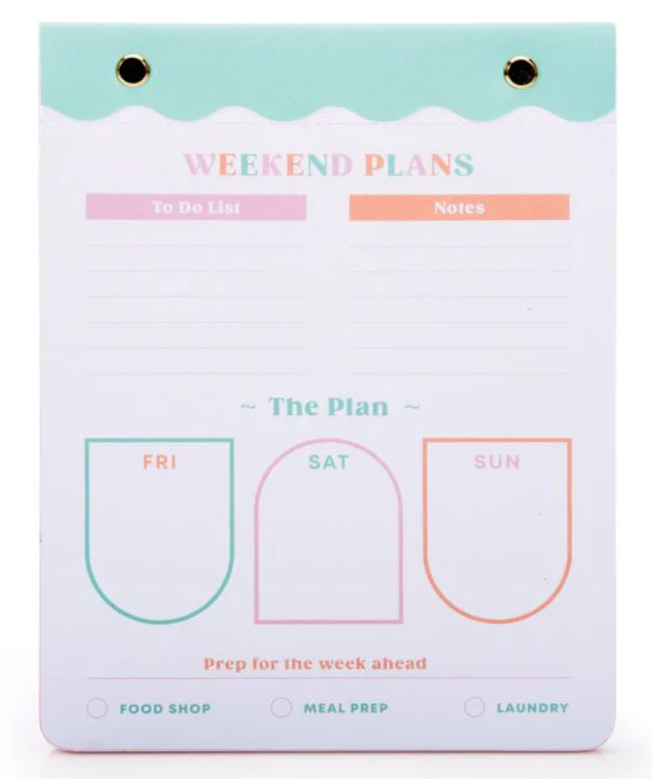 HAPPY MONDAYS MAGNETIC WEEKEND PLANNER