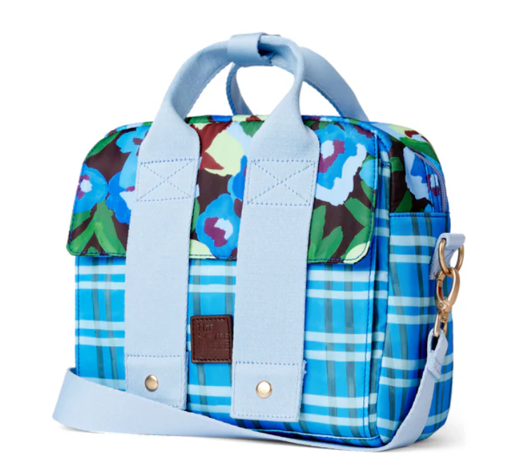 THE SOMEWHERE CO - THE LUNCH TOTE PANSY PATCH
