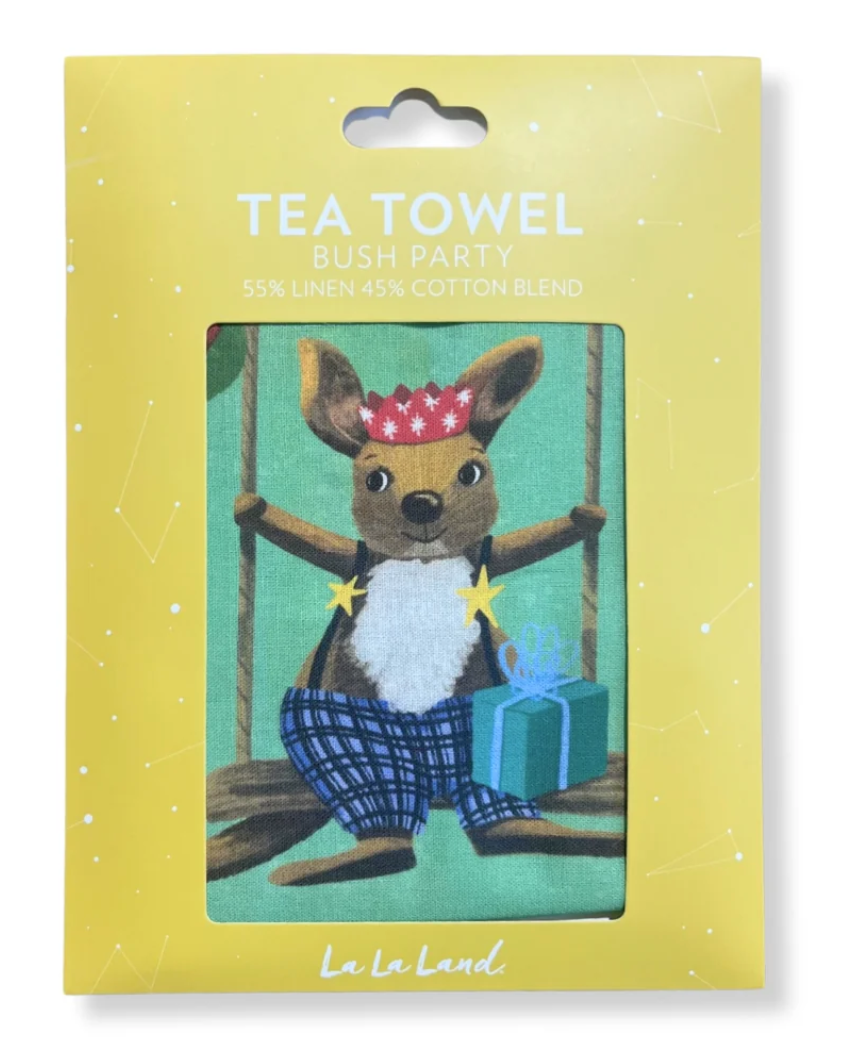 FESTIVE LA LA LAND BUSH PARTY TEA TOWEL