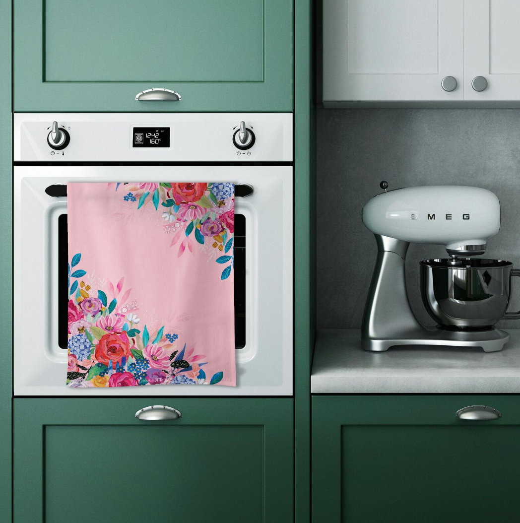 KITCHEN - MICROFIBRE TEA TOWEL - WILDFLOWERS