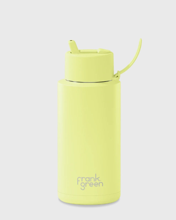 FRANK GREEN 1L CERAMIC DRINK BOTTLE WITH FLIPLID - STAR GLOW