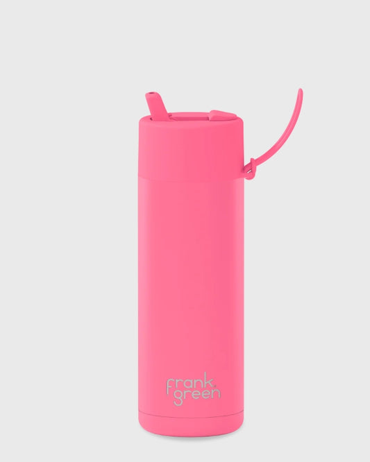 FRANK GREEN CERAMIC REUSABLE BOTTLE 595ml - BUBBLEGUM BLAST