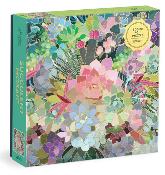 GALISON 500 PIECE PUZZLE - SUCCULENT MOSAIC