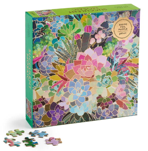 GALISON 500 PIECE PUZZLE - SUCCULENT MOSAIC