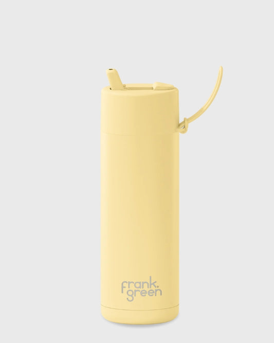 FRANK GREEN CERAMIC REUSABLE BOTTLE 595ml - BUTTERMILK