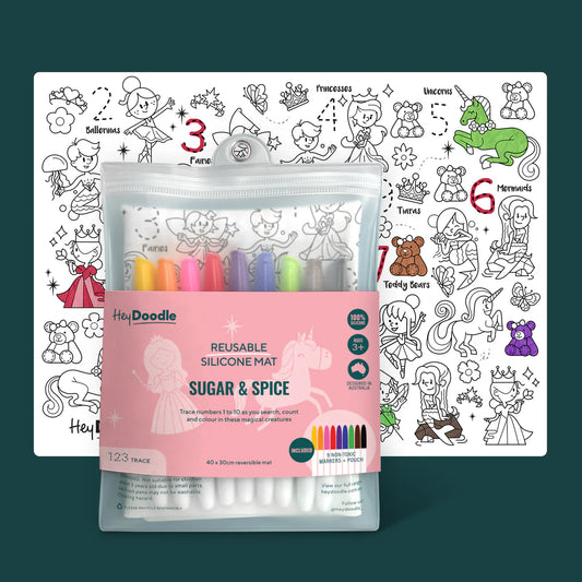 HEY DOODLE PLACEMAT - SUGAR & SPICE