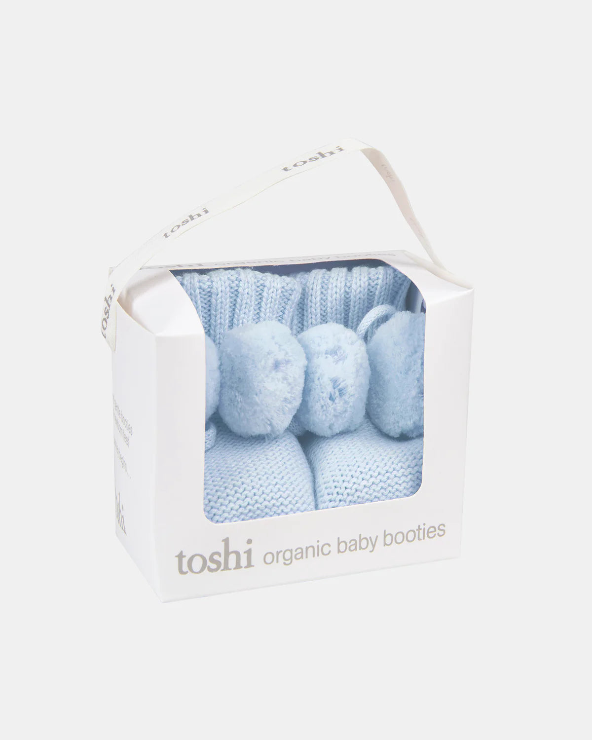 TOSHI ORGANIC BABY BOOTIES - BLUEBIRD