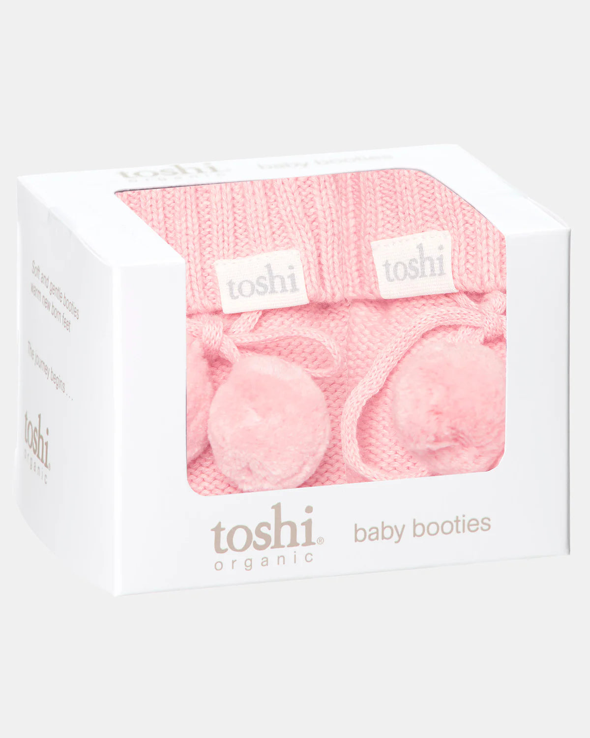 TOSHI ORGANIC BABY BOOTIES - PEARL