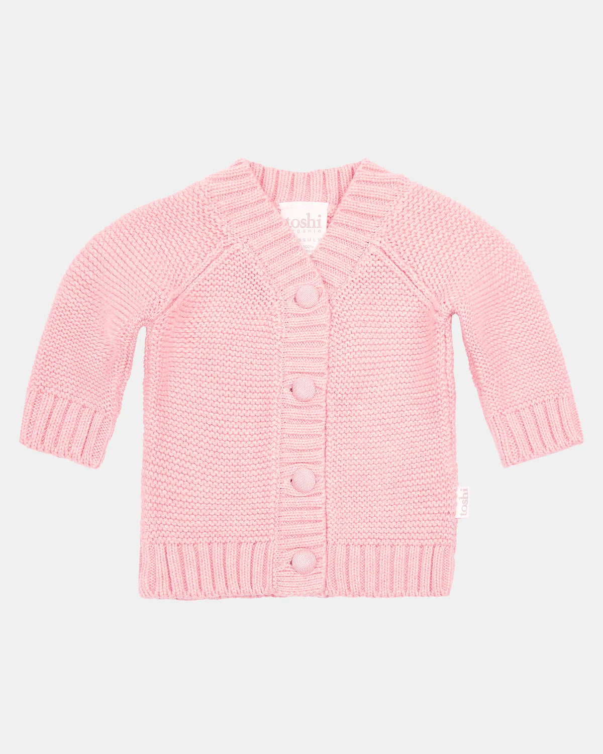 TOSHI - ORGANIC CARDIGAN ANDY - PEARL