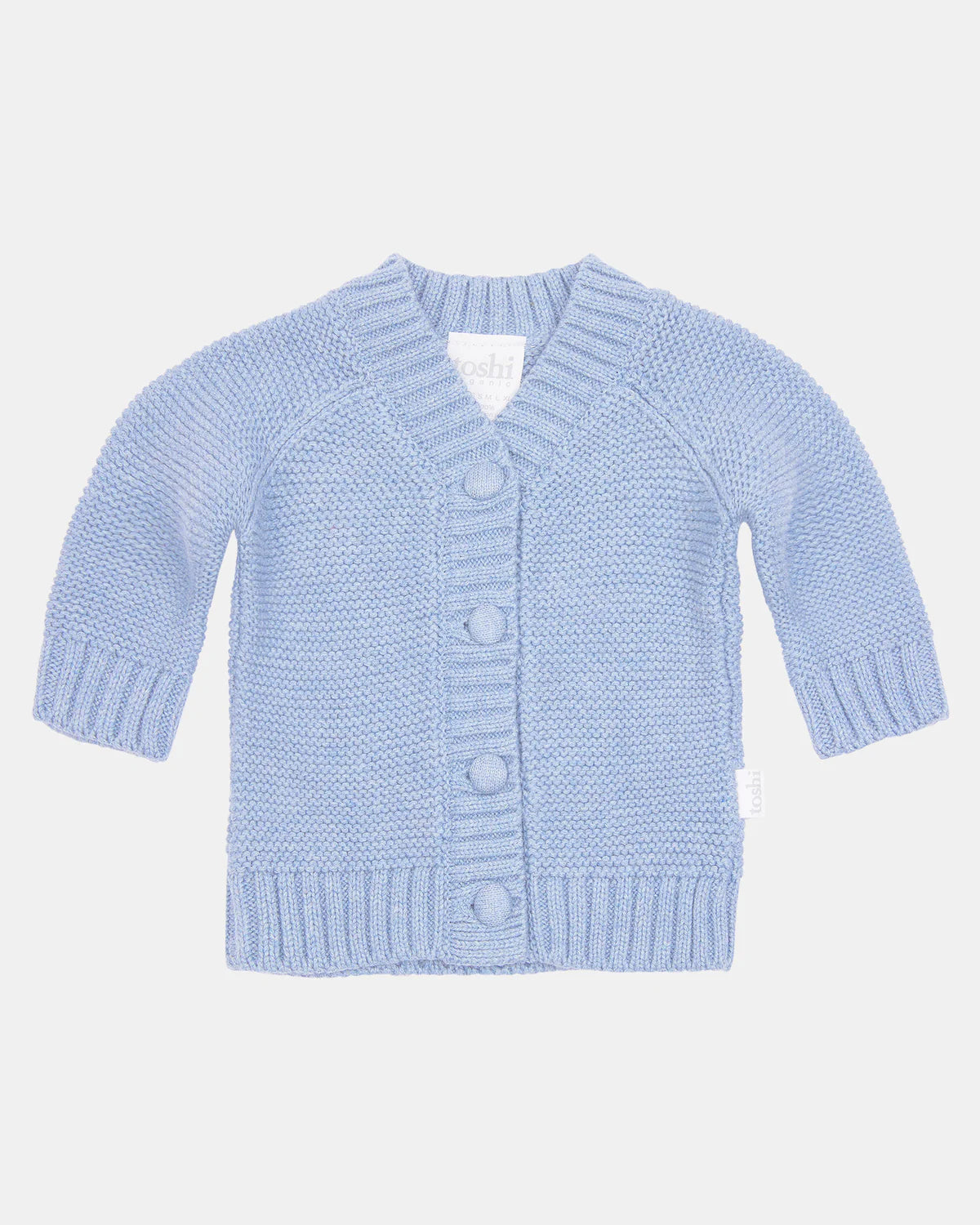 TOSHI - ORGANIC CARDIGAN ANDY - SEABREEZE