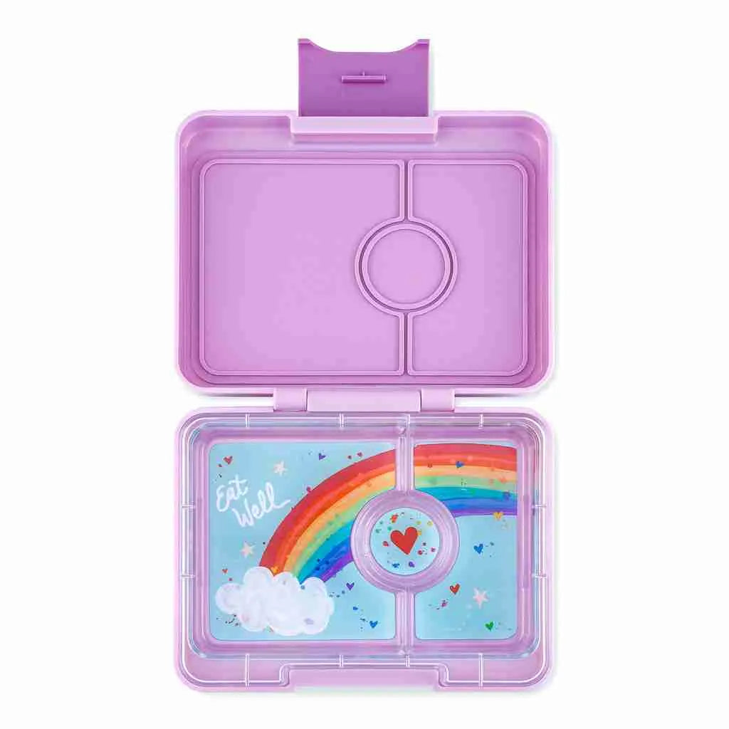 YUMBOX SNACK - LULU PURPLE RAINBOW TRAY