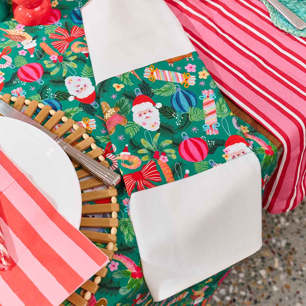 ANNABEL TRENDS - COTTON TEA TOWEL - DECK THE PALM