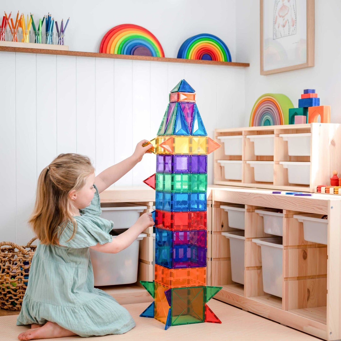 CONNETIX TILES - RAINBOW CREATIVE PACK (102 pieces)