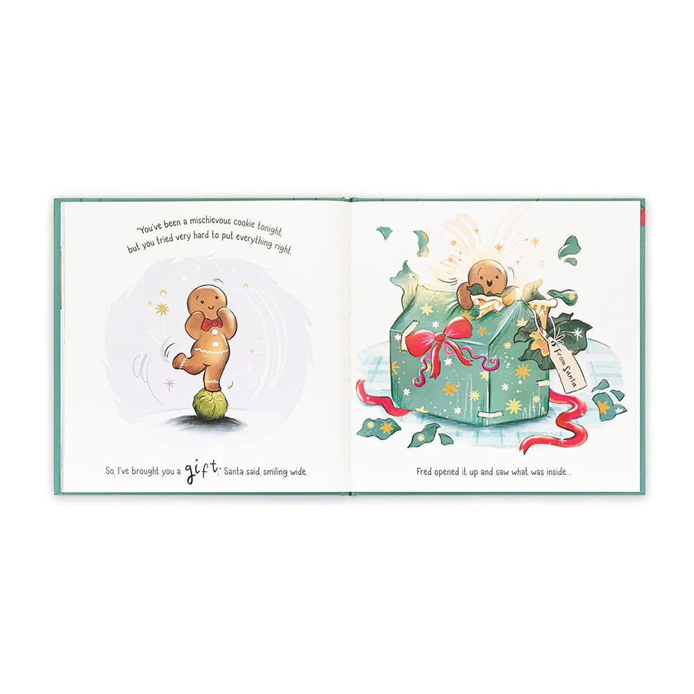 FESTIVE JELLYCAT BOOK - GINGERBREAD FRED
