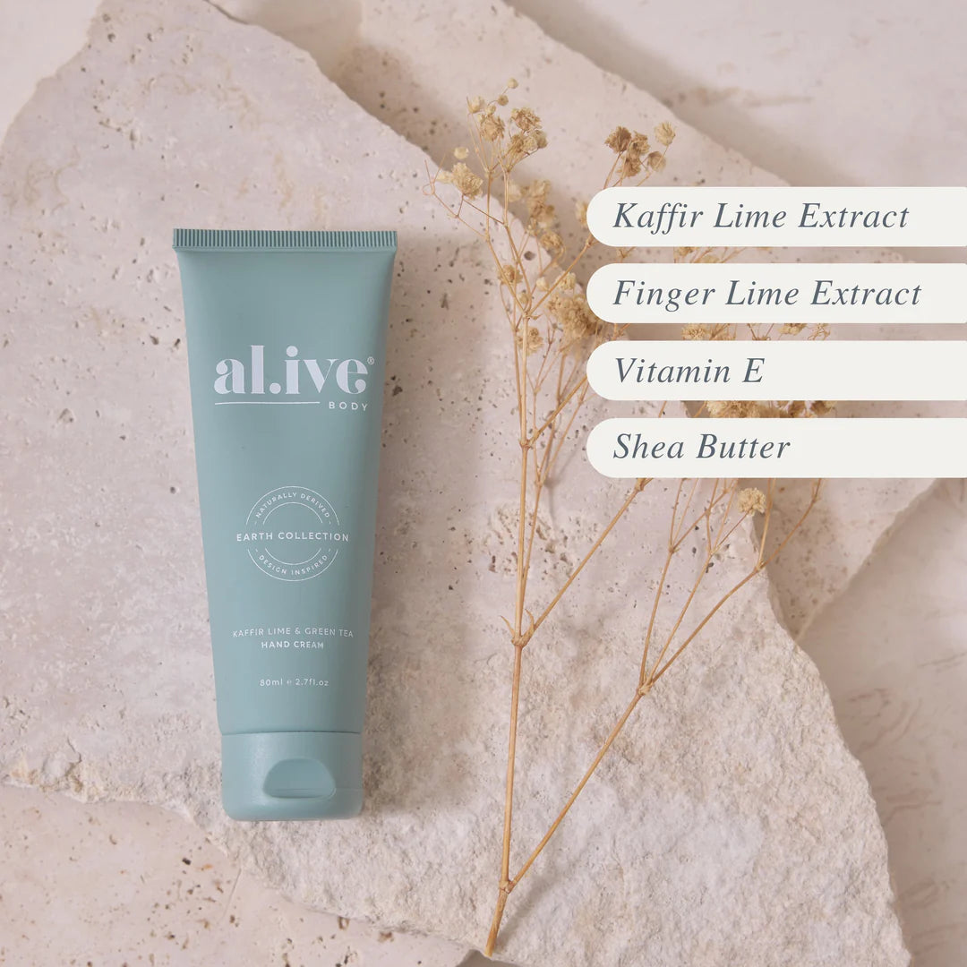 AL.IVE HAND CREAM - KAFFIR LIME & GREEN TEA