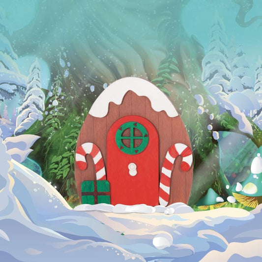 FESTIVE MAKE YOUR OWN ELF DOOR - CANDY CANES