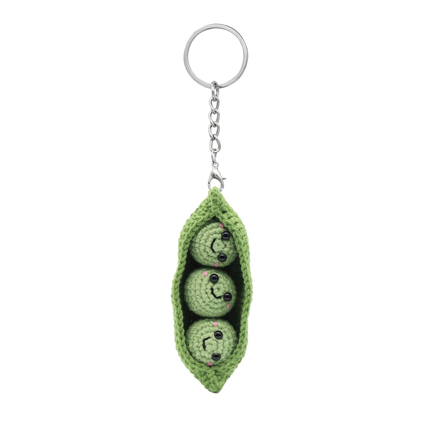 DISCOVERY ZONE - CROCHET BAG CHARM - PEAS IN A POD