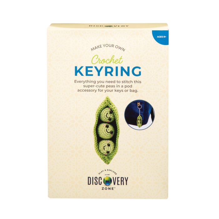 DISCOVERY ZONE - CROCHET BAG CHARM - PEAS IN A POD